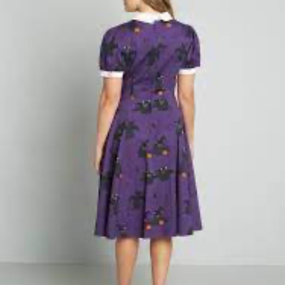 ModCloth x Collectif Black Cat Halloween Dress - Picture 2 of 9